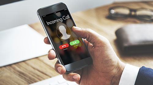 incoming Call Communication Connect Concept 