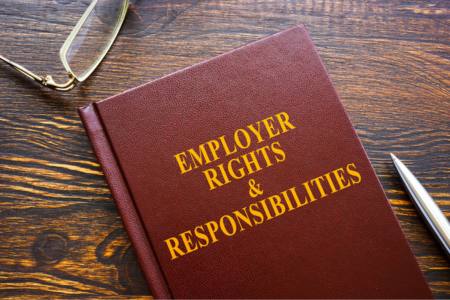 Book titled "Employer Rights & Responsibilities"