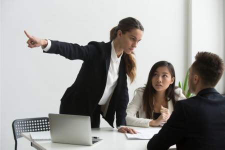 Employer firing an employee and instructing them to leave