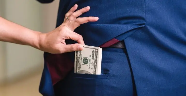 Picking Money from Pocket